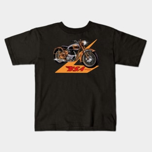 The BSA Golden Flash Motorcycle by MotorManiac Kids T-Shirt